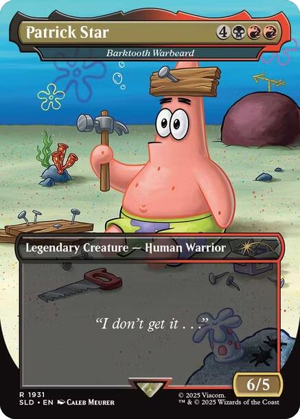 Patrick Star - Barktooth Warbeard [Secret Lair Drop Series] | Exor Games Bridgewater