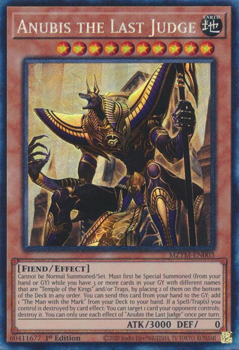Anubis the Last Judge (Collector's Rare) [MZTM-EN003] Collector's Rare | Exor Games Bridgewater