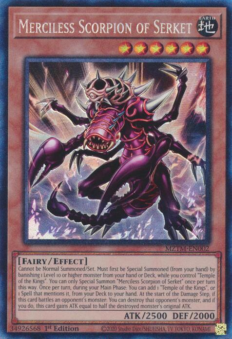 Merciless Scorpion of Serket (Collector's Rare) [MZTM-EN002] Ultra Rare | Exor Games Bridgewater