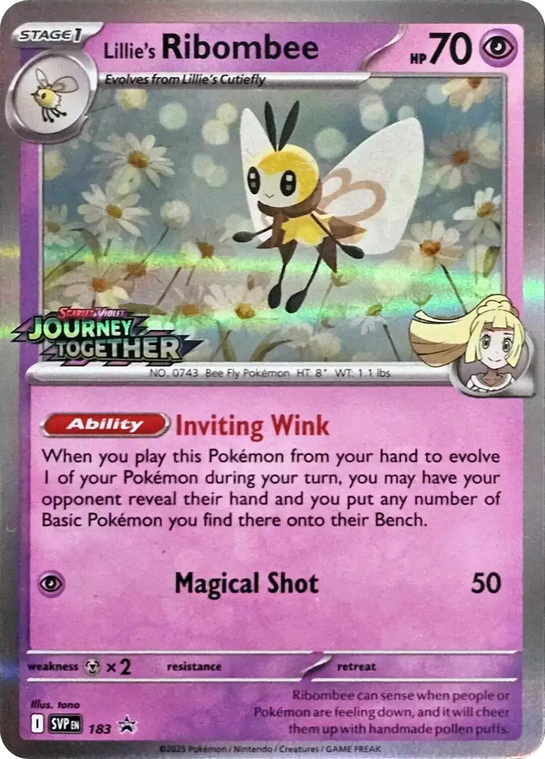 Lillie's Ribombee (183) [Scarlet & Violet: Black Star Promos] | Exor Games Bridgewater