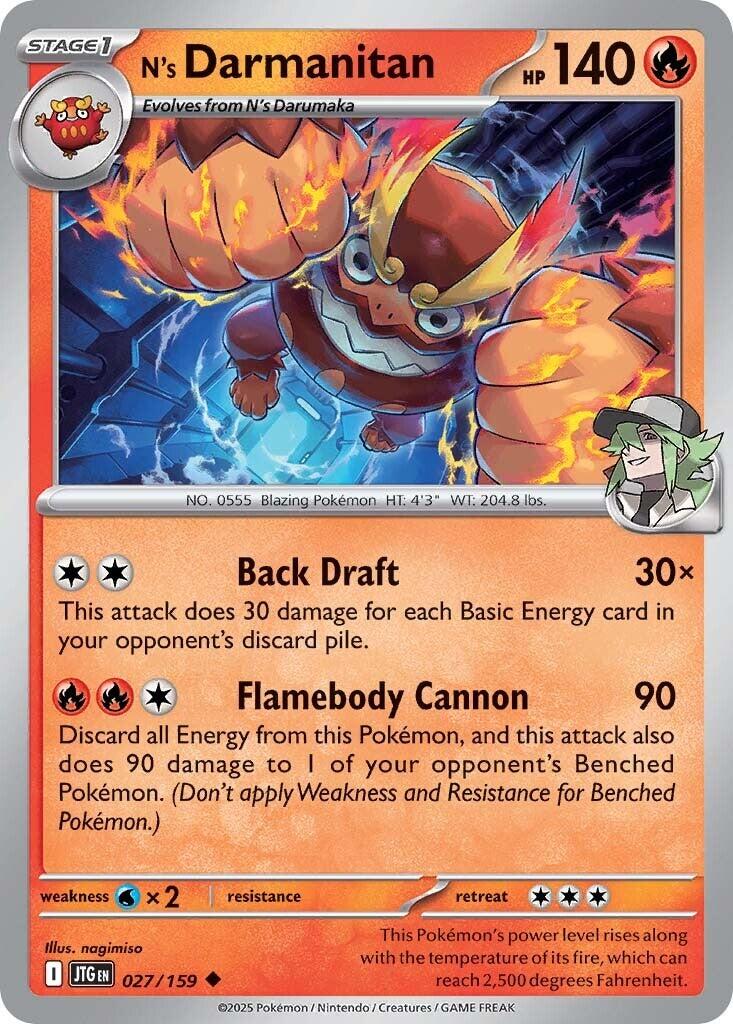 N's Darmanitan (027/159) [Scarlet & Violet: Journey Together] | Exor Games Bridgewater