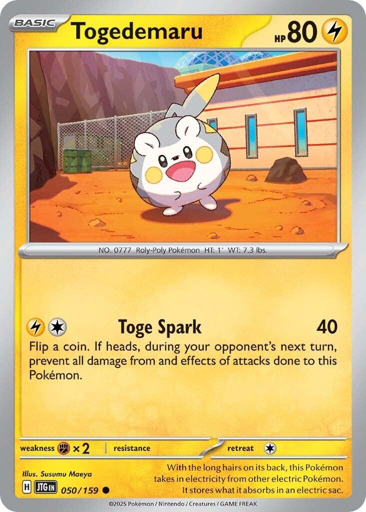 Togedemaru (050/159) [Scarlet & Violet: Journey Together] | Exor Games Bridgewater