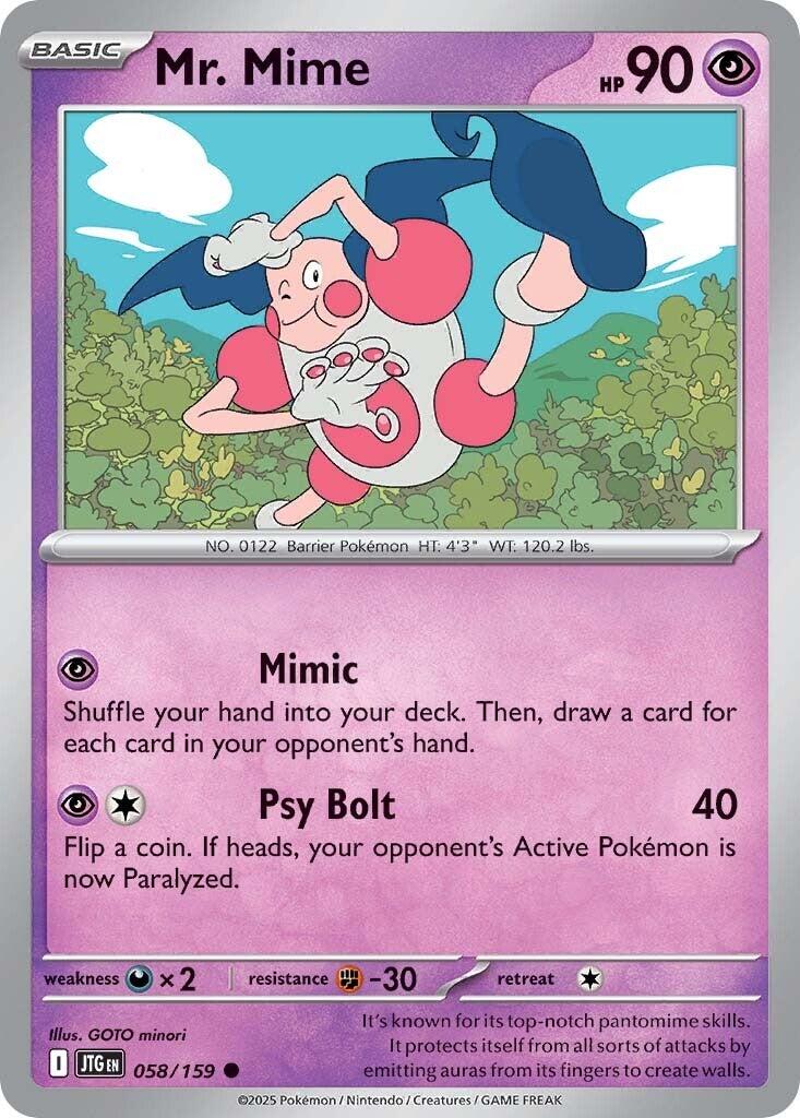 Mr. Mime (058/159) [Scarlet & Violet: Journey Together] | Exor Games Bridgewater