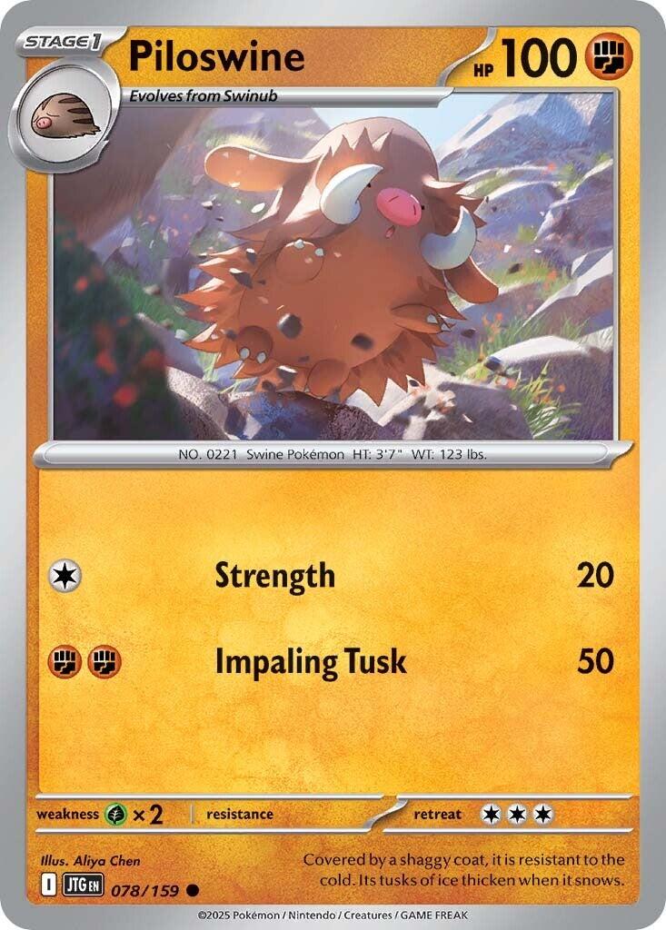 Piloswine (078/159) [Scarlet & Violet: Journey Together] | Exor Games Bridgewater