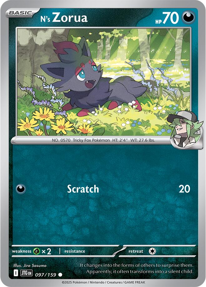 N's Zorua (097/159) [Scarlet & Violet: Journey Together] | Exor Games Bridgewater