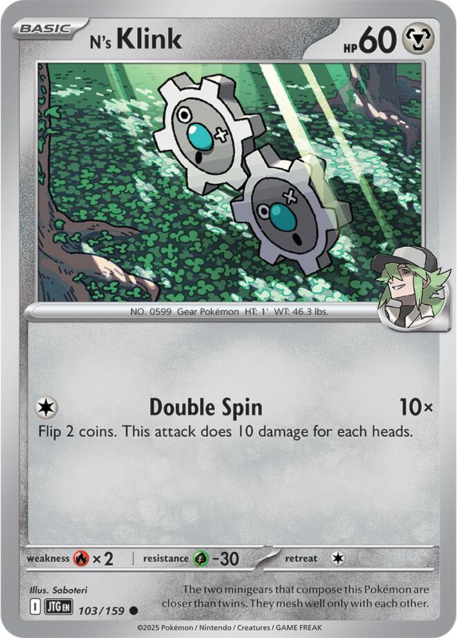 N's Klink (103/159) [Scarlet & Violet: Journey Together] | Exor Games Bridgewater
