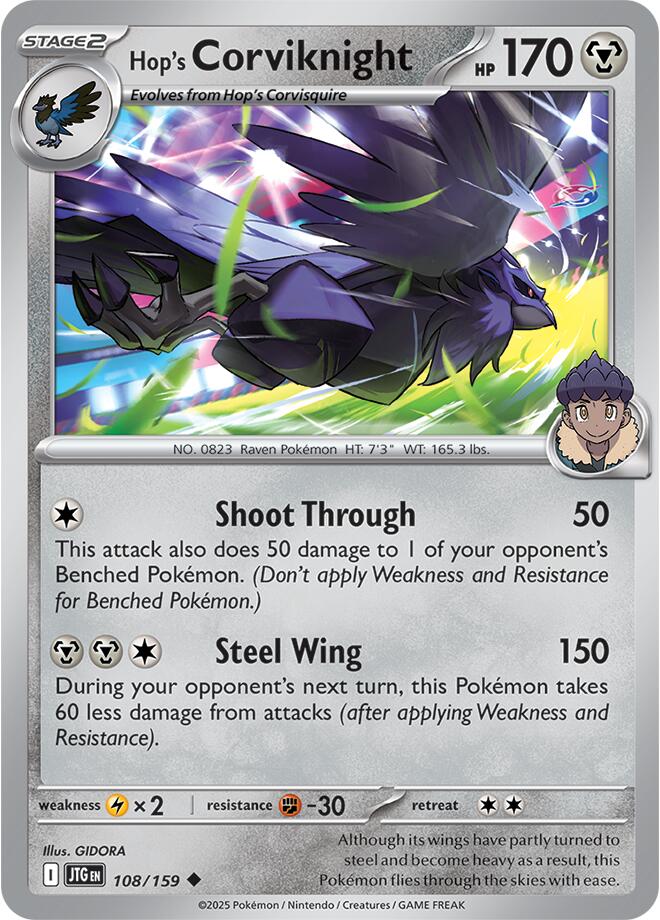Hop's Corviknight (108/159) [Scarlet & Violet: Journey Together] | Exor Games Bridgewater