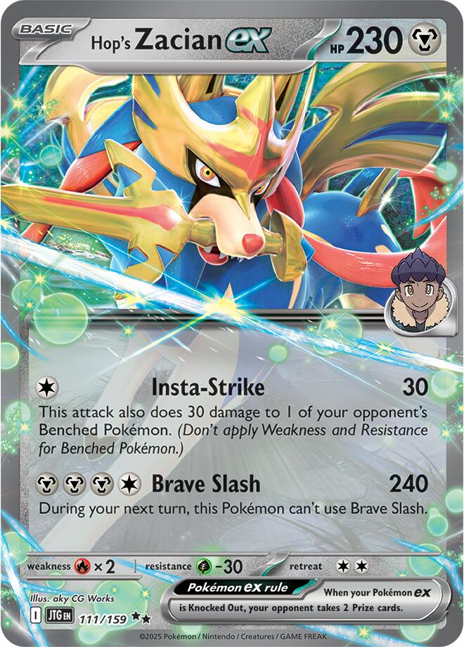 Hop's Zacian ex (111/159) [Scarlet & Violet: Journey Together] | Exor Games Bridgewater
