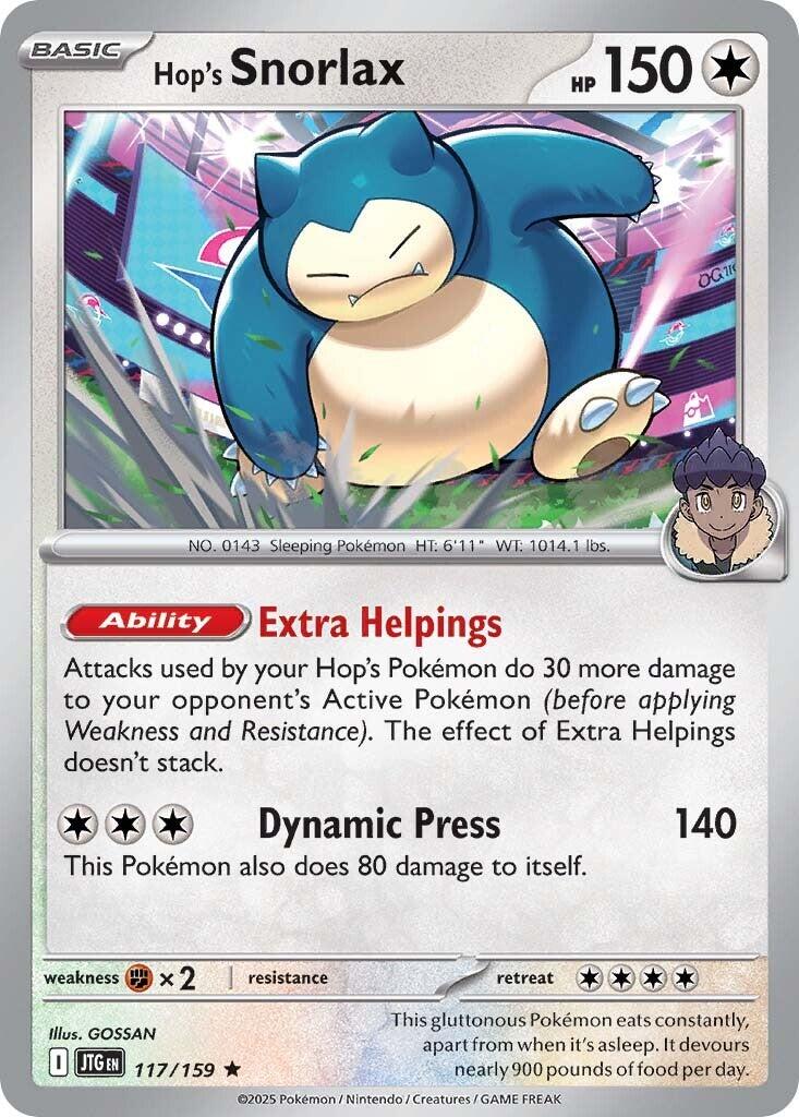 Hop's Snorlax (117/159) [Scarlet & Violet: Journey Together] | Exor Games Bridgewater
