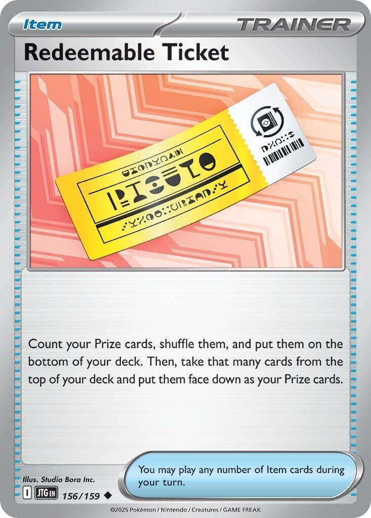 Redeemable Ticket (156/159) [Scarlet & Violet: Journey Together] | Exor Games Bridgewater