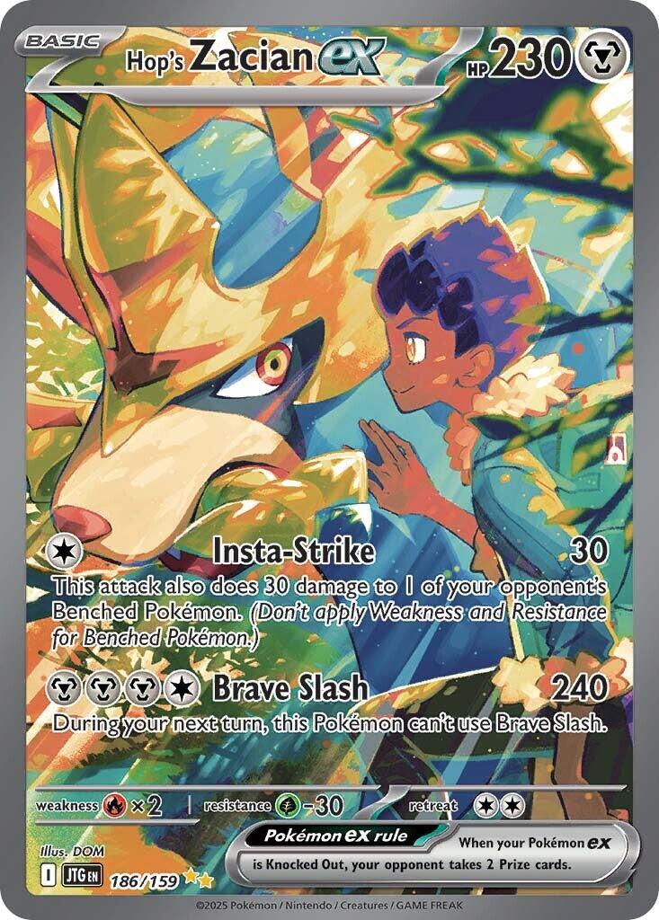 Hop's Zacian ex (186/159) [Scarlet & Violet: Journey Together] | Exor Games Bridgewater