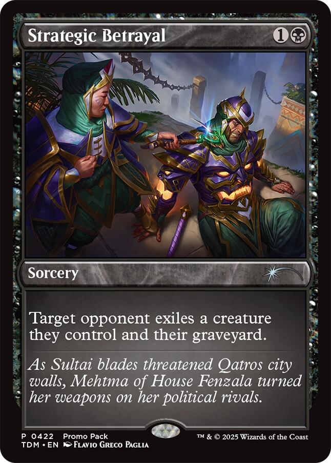Strategic Betrayal [Tarkir: Dragonstorm Promos] | Exor Games Bridgewater