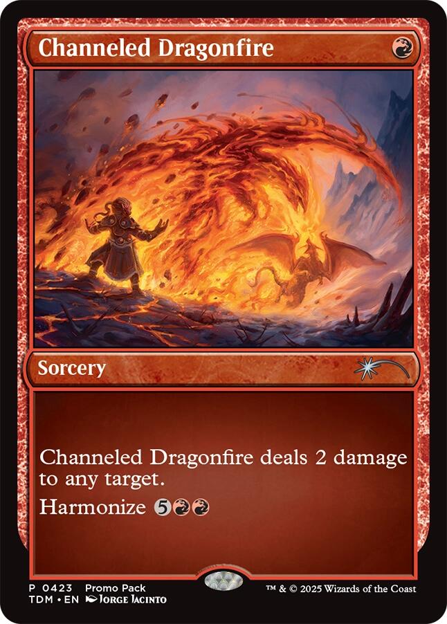 Channeled Dragonfire [Tarkir: Dragonstorm Promos] | Exor Games Bridgewater