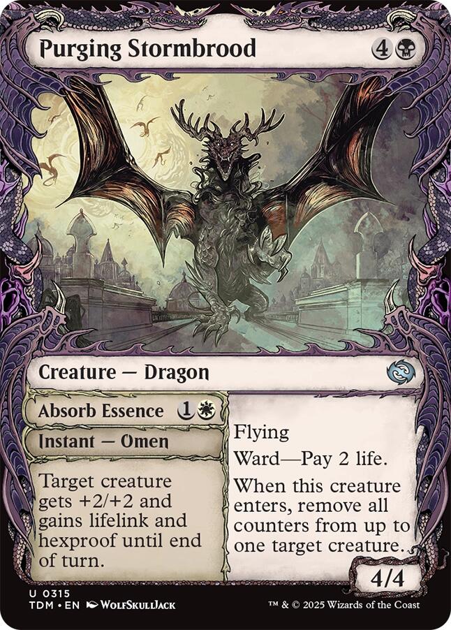 Purging Stormbrood (Showcase) [Tarkir: Dragonstorm] | Exor Games Bridgewater