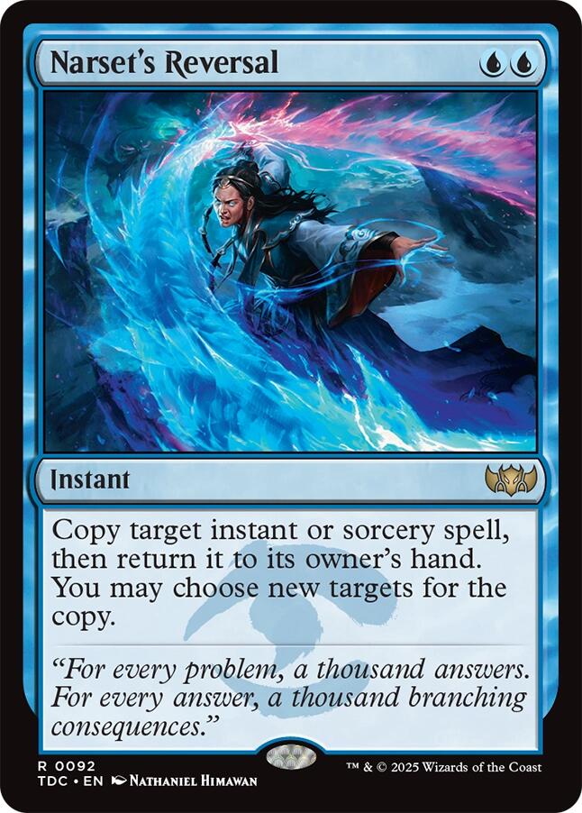 Narset's Reversal [Tarkir: Dragonstorm Commander] | Exor Games Bridgewater