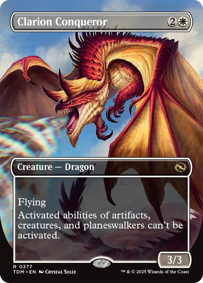 Clarion Conqueror (Borderless) [Tarkir: Dragonstorm] | Exor Games Bridgewater