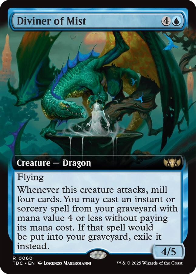 Diviner of Mist (Extended Art) [Tarkir: Dragonstorm Commander] | Exor Games Bridgewater
