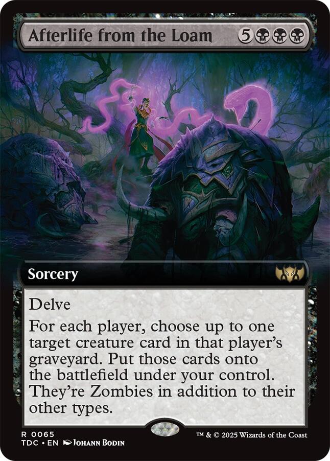 Afterlife from the Loam (Extended Art) [Tarkir: Dragonstorm Commander] | Exor Games Bridgewater