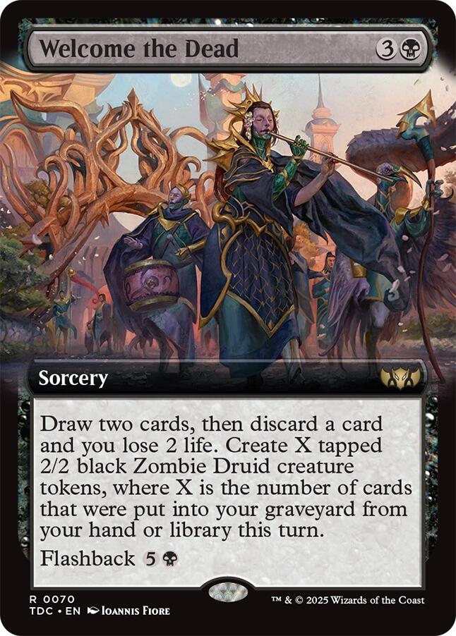 Welcome the Dead (Extended Art) [Tarkir: Dragonstorm Commander] | Exor Games Bridgewater