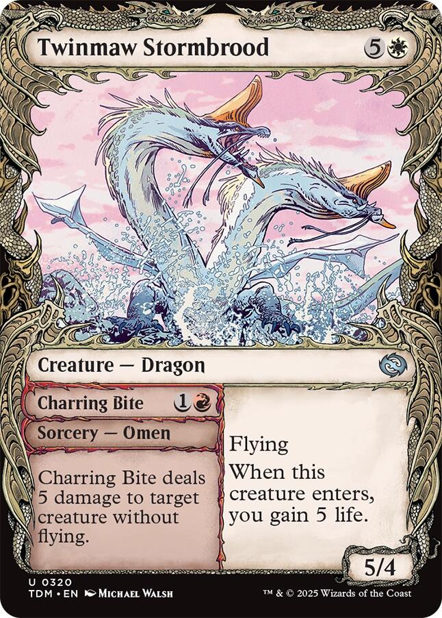 Twinmaw Stormbrood (Showcase) [Tarkir: Dragonstorm] | Exor Games Bridgewater