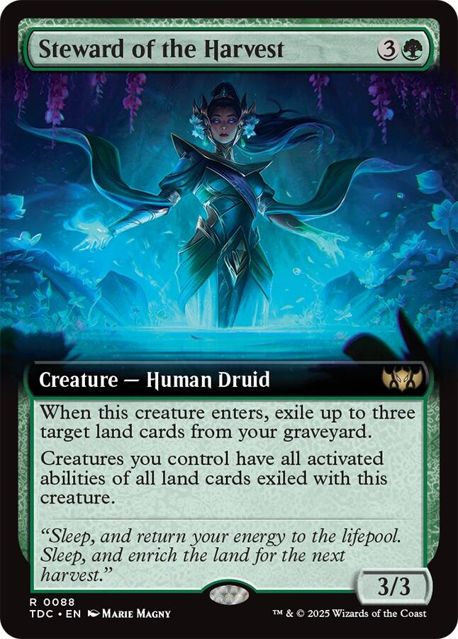 Steward of the Harvest (Extended Art) [Tarkir: Dragonstorm Commander] | Exor Games Bridgewater