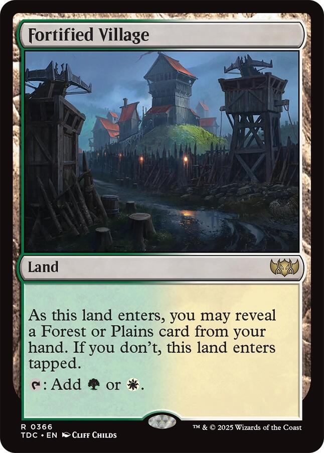 Fortified Village [Tarkir: Dragonstorm Commander] | Exor Games Bridgewater