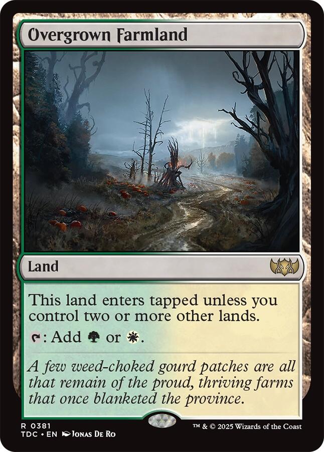 Overgrown Farmland [Tarkir: Dragonstorm Commander] | Exor Games Bridgewater