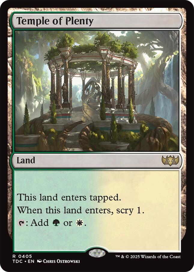 Temple of Plenty [Tarkir: Dragonstorm Commander] | Exor Games Bridgewater