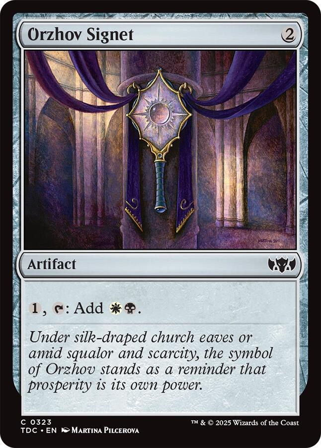Orzhov Signet [Tarkir: Dragonstorm Commander] | Exor Games Bridgewater