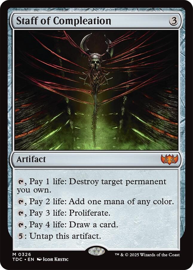 Staff of Compleation [Tarkir: Dragonstorm Commander] | Exor Games Bridgewater