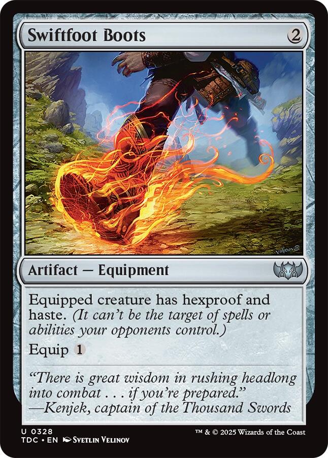 Swiftfoot Boots [Tarkir: Dragonstorm Commander] | Exor Games Bridgewater