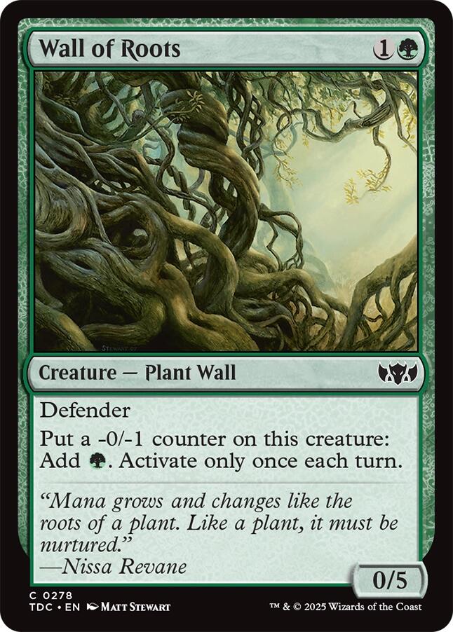 Wall of Roots [Tarkir: Dragonstorm Commander] | Exor Games Bridgewater