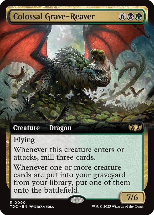 Colossal Grave-Reaver (Extended Art) [Tarkir: Dragonstorm Commander] | Exor Games Bridgewater