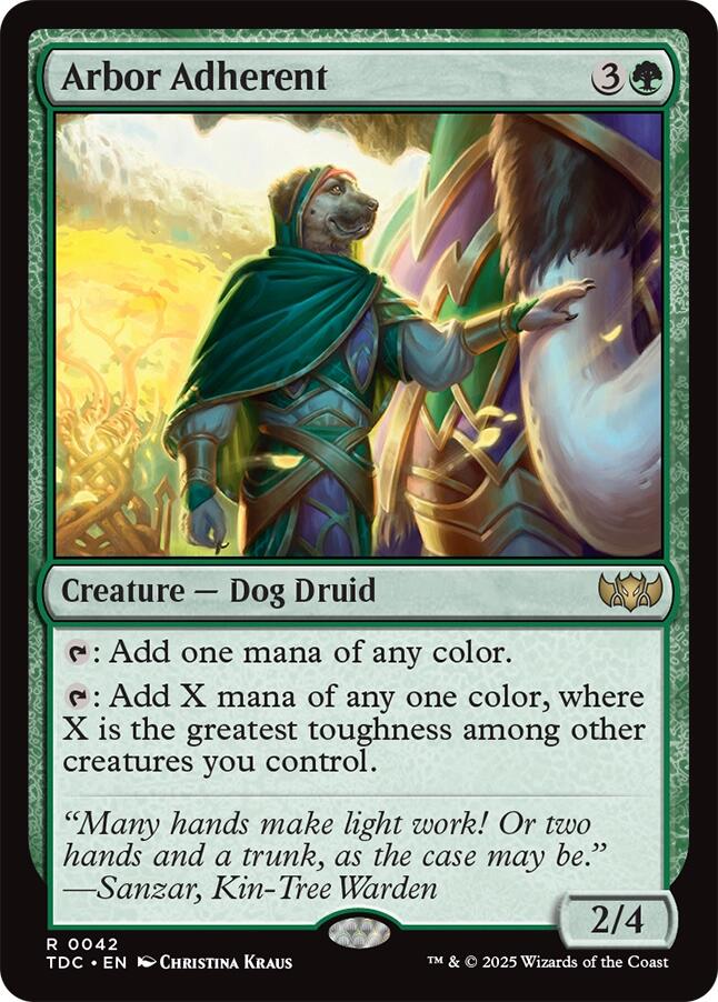 Arbor Adherent [Tarkir: Dragonstorm Commander] | Exor Games Bridgewater