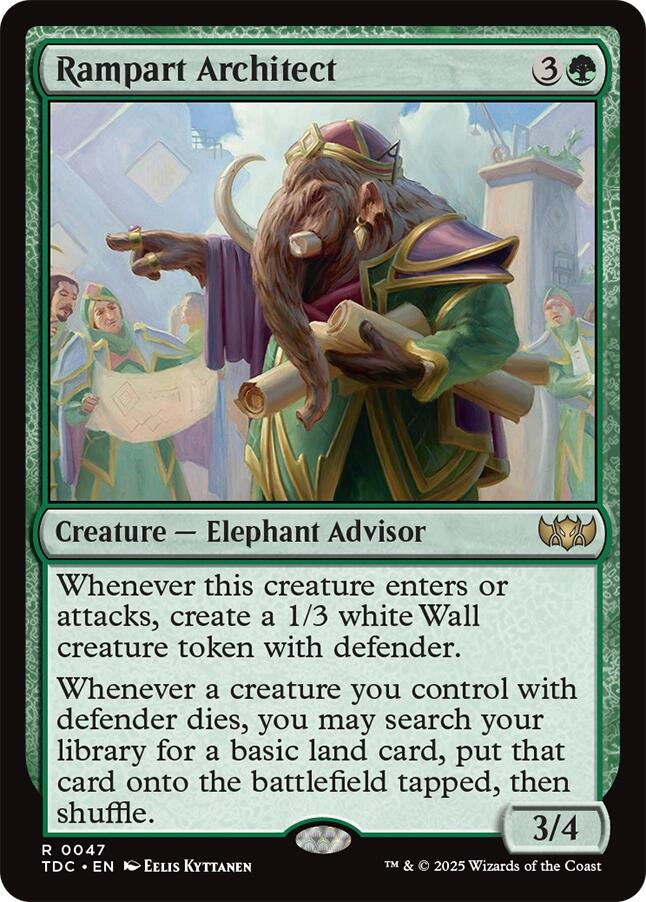 Rampart Architect [Tarkir: Dragonstorm Commander] | Exor Games Bridgewater
