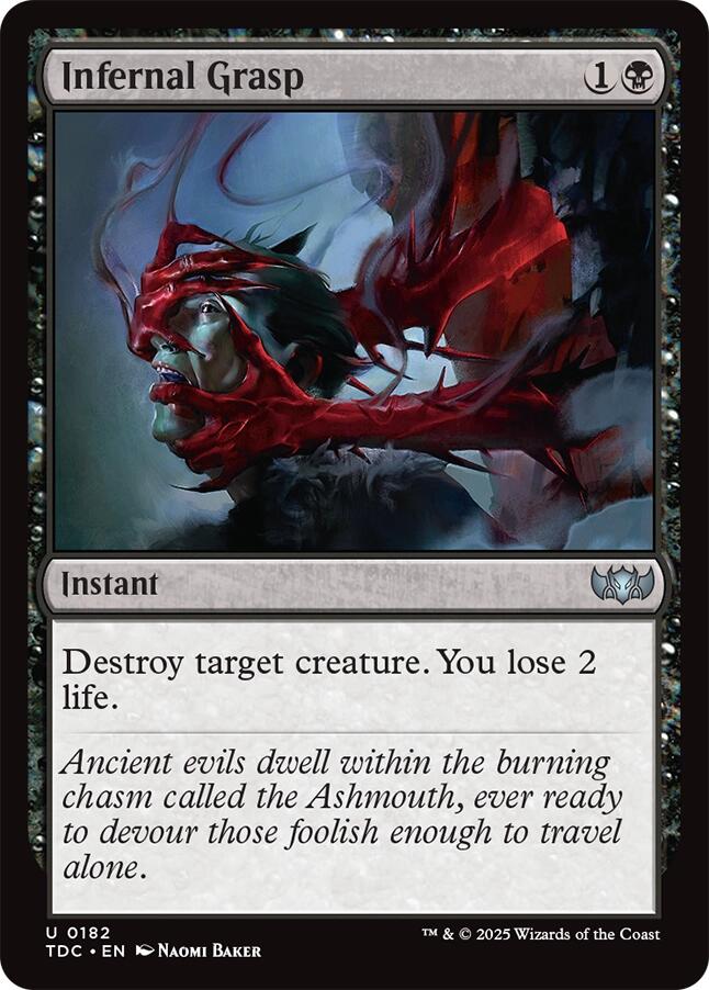 Infernal Grasp [Tarkir: Dragonstorm Commander] | Exor Games Bridgewater