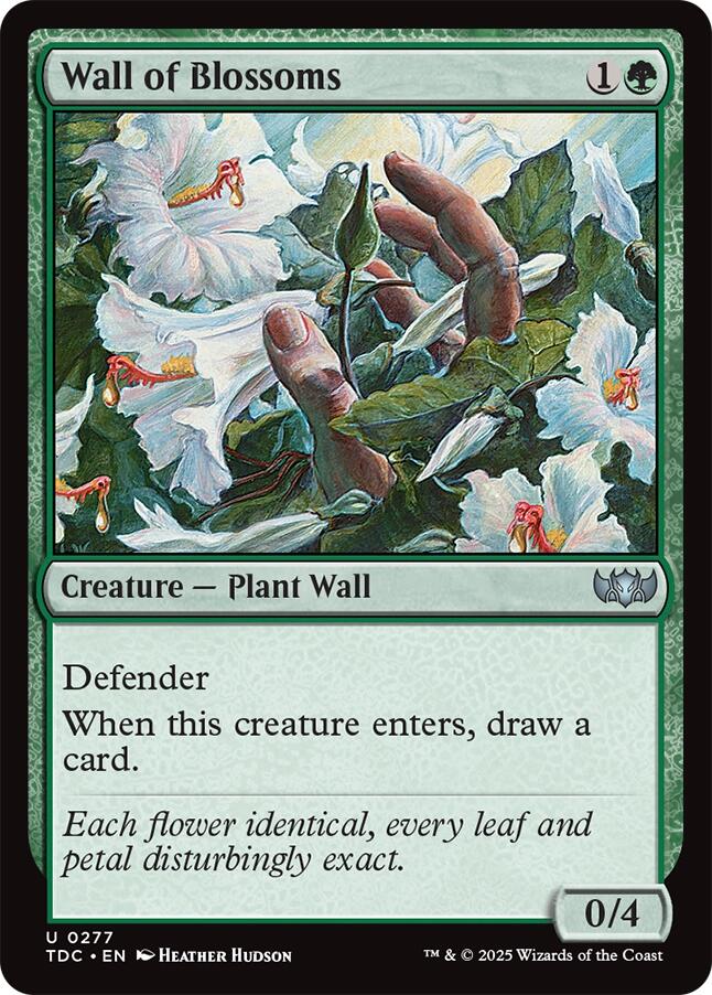 Wall of Blossoms [Tarkir: Dragonstorm Commander] | Exor Games Bridgewater
