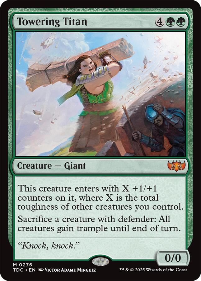 Towering Titan [Tarkir: Dragonstorm Commander] | Exor Games Bridgewater