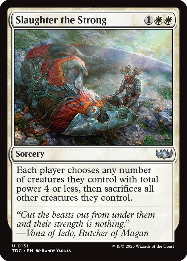 Slaughter the Strong [Tarkir: Dragonstorm Commander] | Exor Games Bridgewater