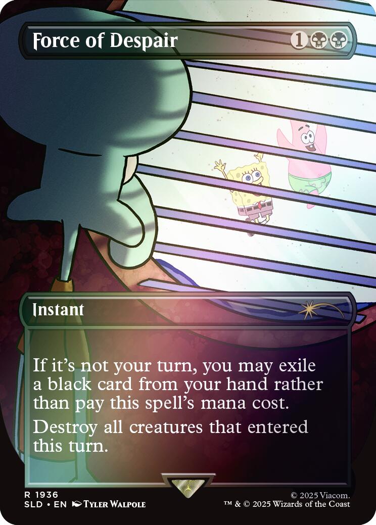 Force of Despair (Rainbow Foil) [Secret Lair Drop Series] | Exor Games Bridgewater