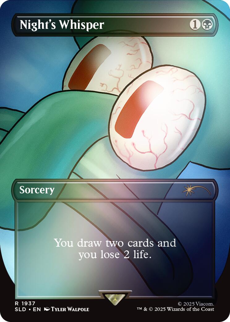 Night's Whisper (Rainbow Foil) [Secret Lair Drop Series] | Exor Games Bridgewater