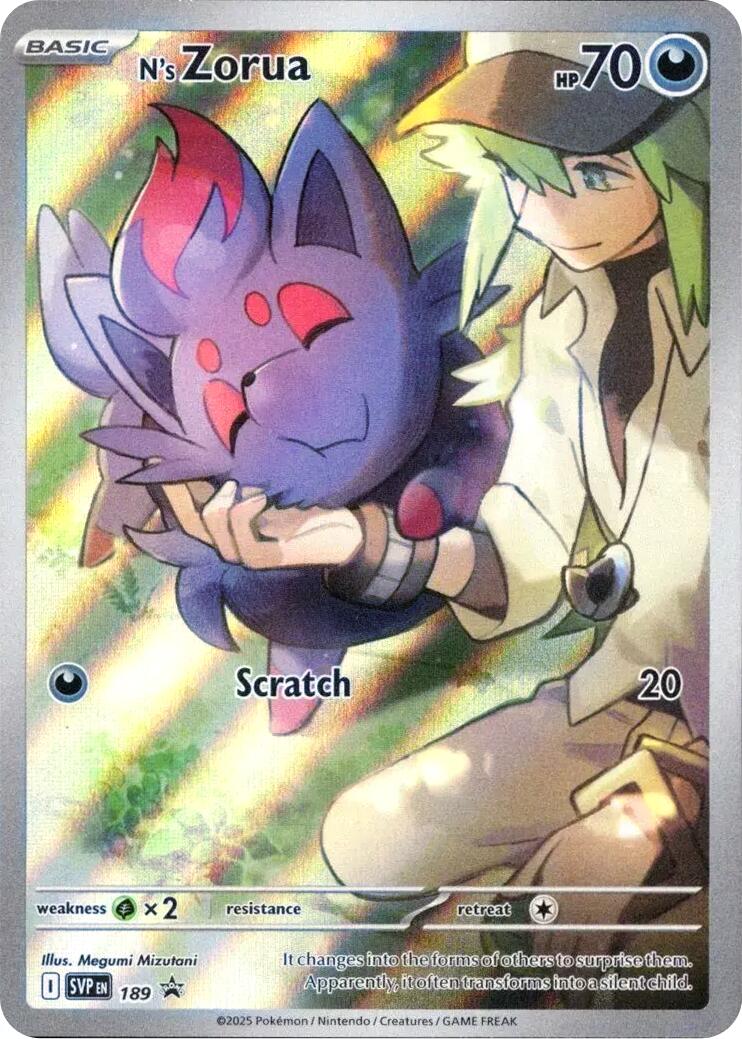N's Zorua (SVP189) [Scarlet & Violet: Black Star Promos] | Exor Games Bridgewater