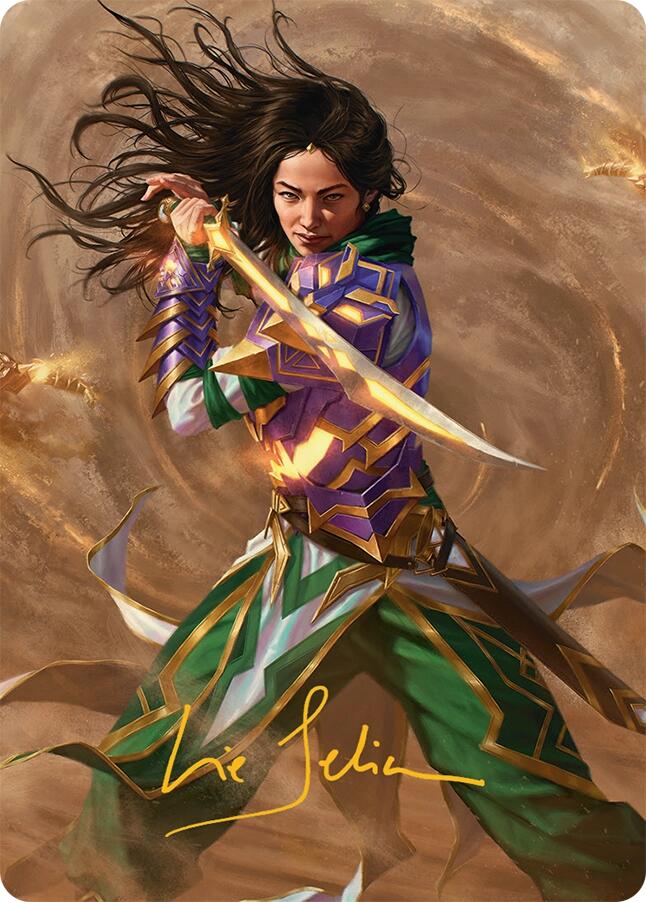 Descendant of Storms Art Card (2/54) (Gold-Stamped Signature) [Tarkir: Dragonstorm Art Series] | Exor Games Bridgewater