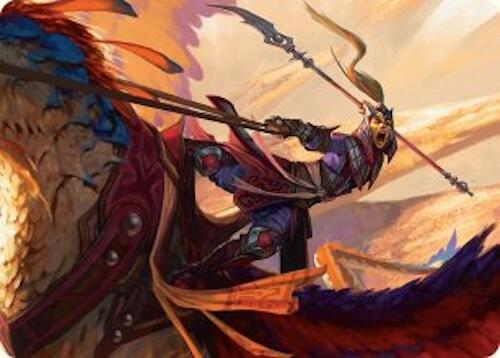 Dragonback Lancer Art Card (3/54) [Tarkir: Dragonstorm Art Series] | Exor Games Bridgewater