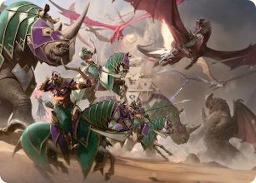 United Battlefront Art Card (5/54) [Tarkir: Dragonstorm Art Series] | Exor Games Bridgewater