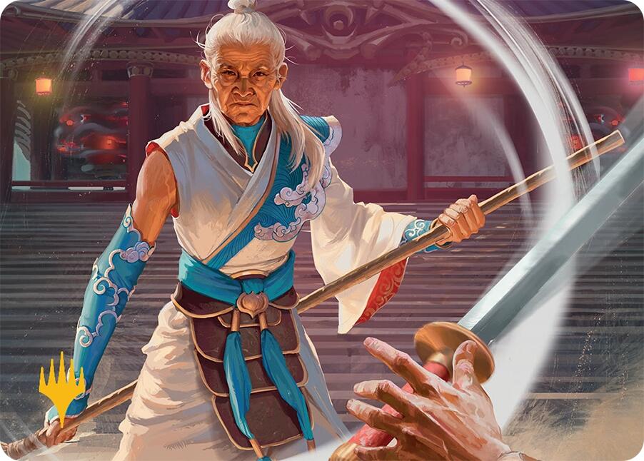 Humbling Elder Art Card (7/54) (Gold-Stamped Signature) [Tarkir: Dragonstorm Art Series] | Exor Games Bridgewater