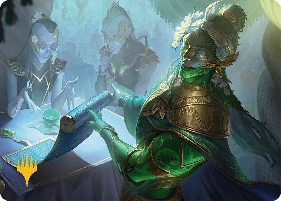 Sibsig Appraiser Art Card (8/54) (Gold-Stamped Signature) [Tarkir: Dragonstorm Art Series] | Exor Games Bridgewater