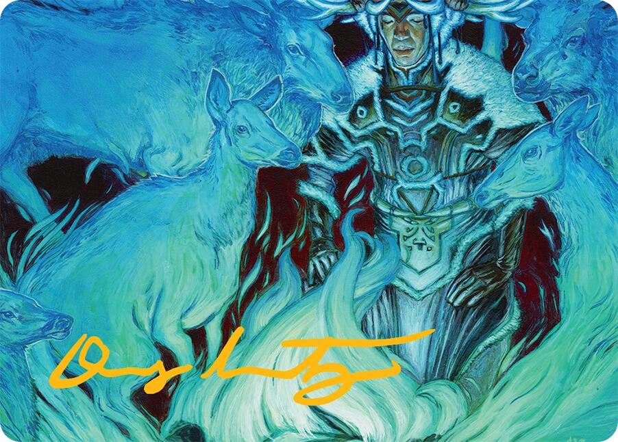 Unending Whisper Art Card (9/54) (Gold-Stamped Signature) [Tarkir: Dragonstorm Art Series] | Exor Games Bridgewater