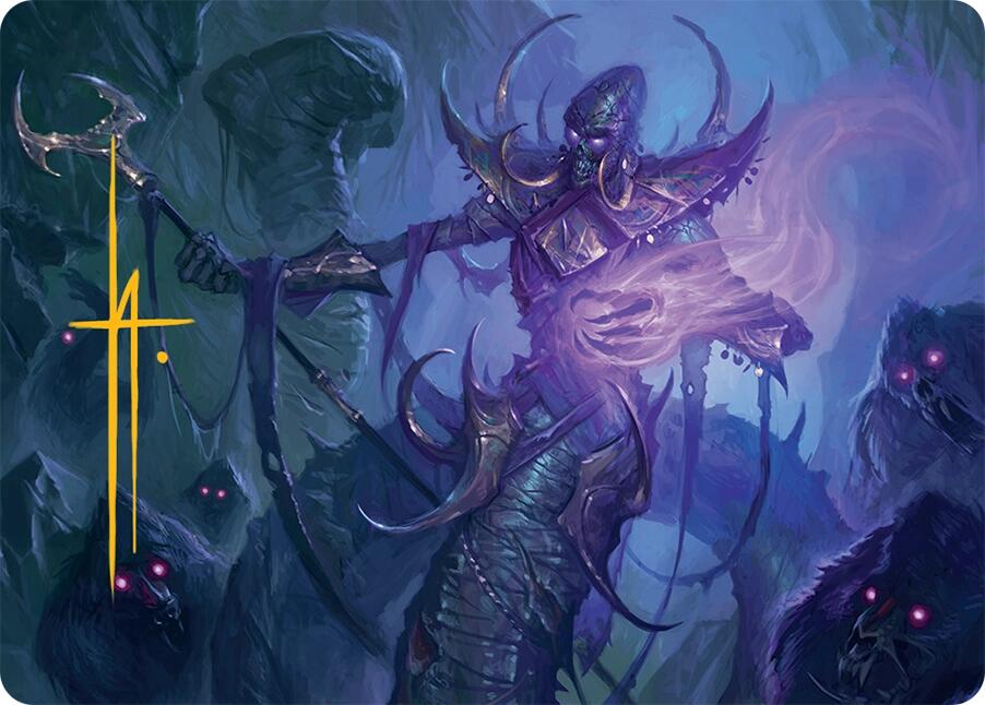 Sidisi, Regent of the Mire Art Card (14/54) (Gold-Stamped Signature) [Tarkir: Dragonstorm Art Series] | Exor Games Bridgewater