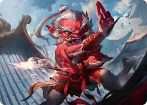 Devoted Duelist Art Card (15/54) [Tarkir: Dragonstorm Art Series] | Exor Games Bridgewater